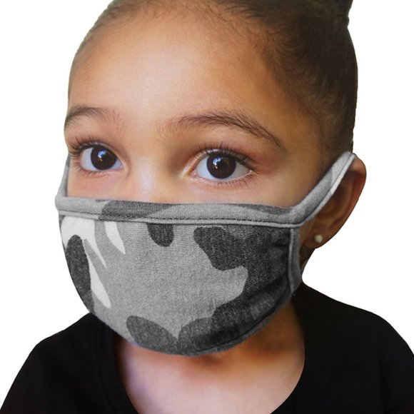 NEW Gray Camo Mini-Me Face Mask Bundle - Picture 2 of 9